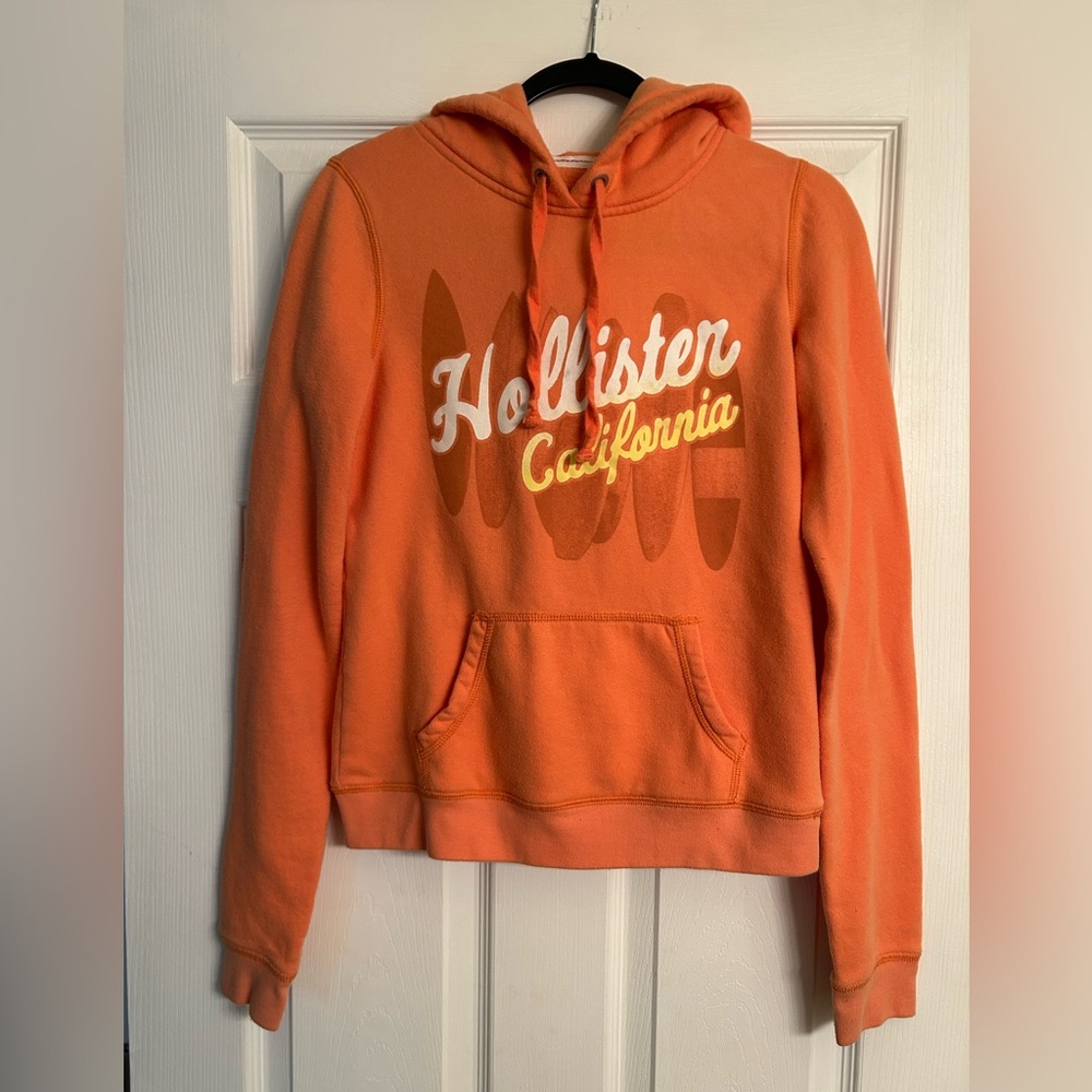 Hollister Y2K Orange Hoodie